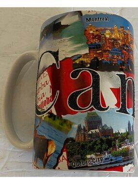 Canada Coffee Mug 16 oz Raised Lettering